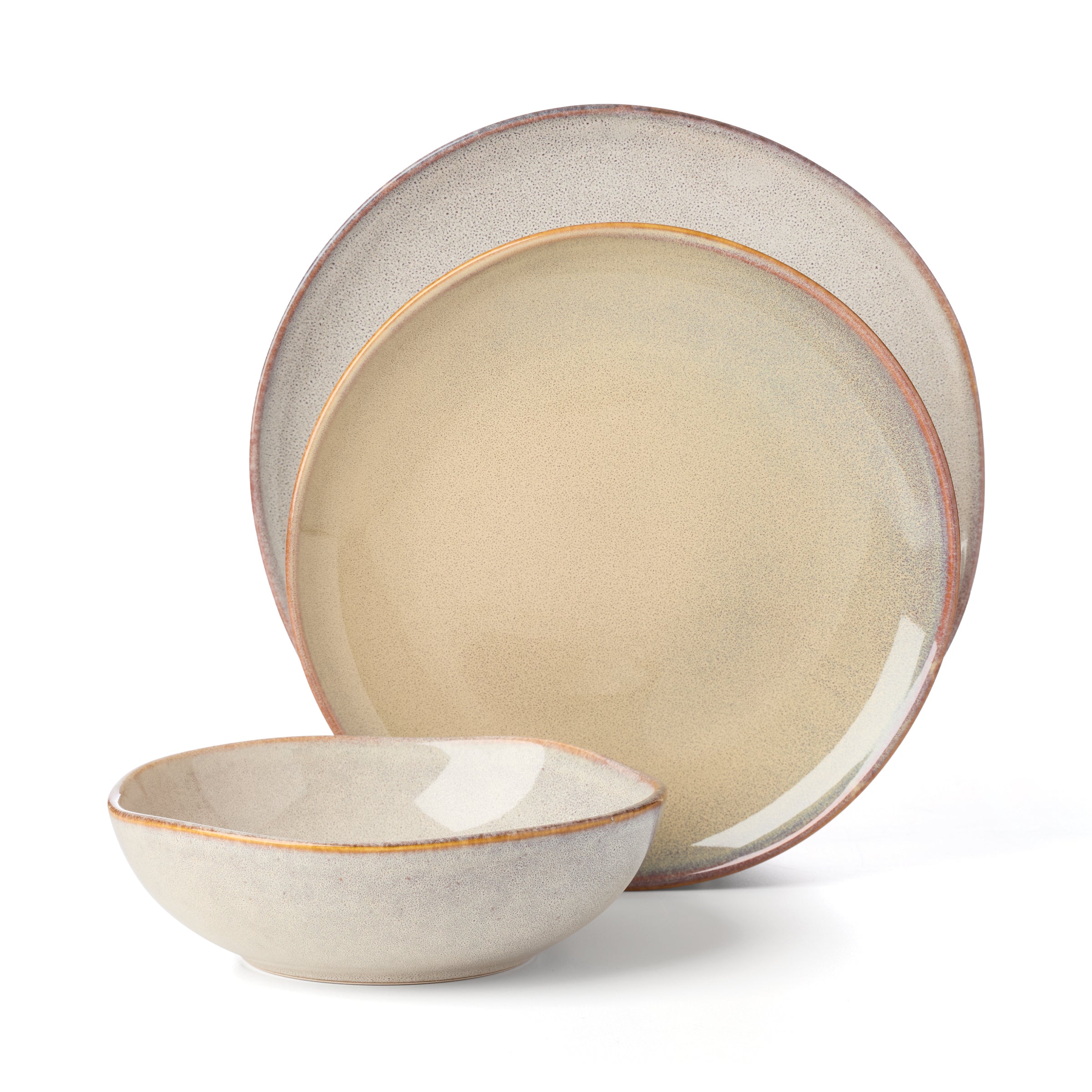 Organic Shades Oatmeal 18-Piece Dinnerware Set